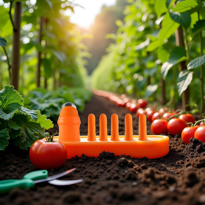 Orange Silicone Thumb Cutter Set, Separator Finger Plant Fruit Picking Tool,Fruit and Vegetable