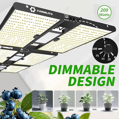 FARMLITE Grow Light for Indoor Plants Quantum Board Grow Light Full Spectrum Led Grow Lights