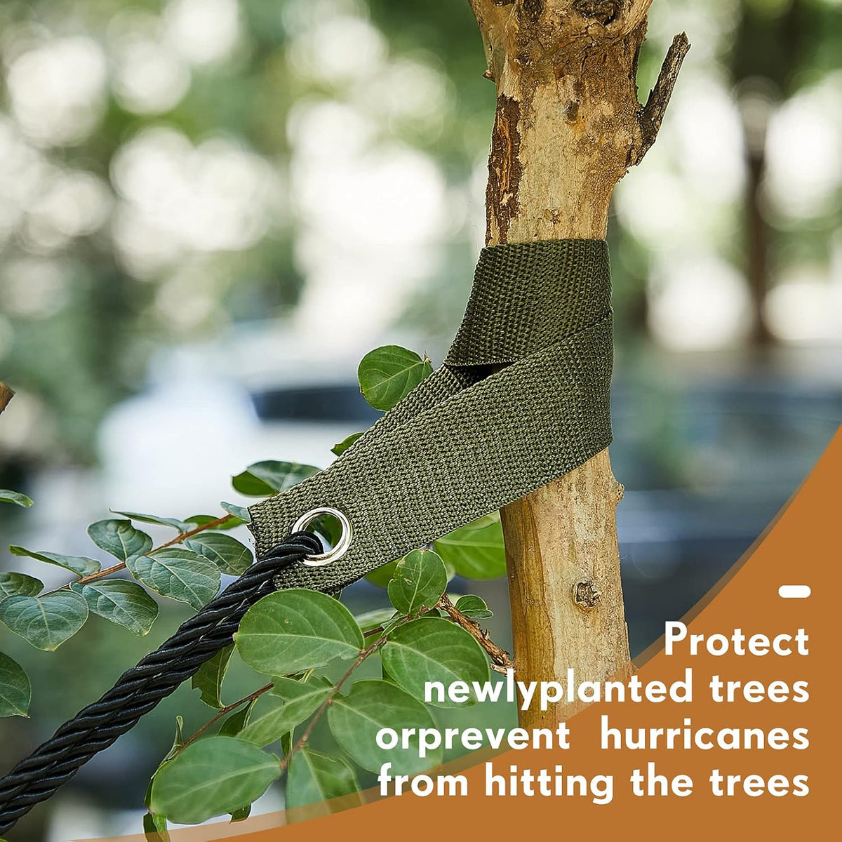 48 Pcs 15.74 Inches Tree Straps for Staking with Grommet Heavy Duty Young Tree and Plant Supports