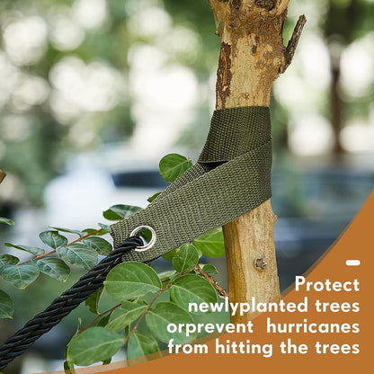 48 Pcs 15.74 Inches Tree Straps for Staking with Grommet Heavy Duty Young Tree and Plant Supports