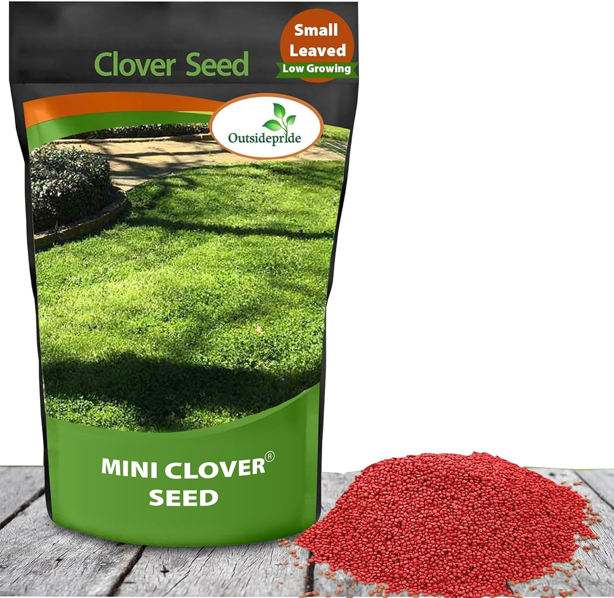 Outsidepride Perennial White MiniClover Seed - 1/4 lb. Dwarf, Small-Leaved, Drought & Wear-Tolerant