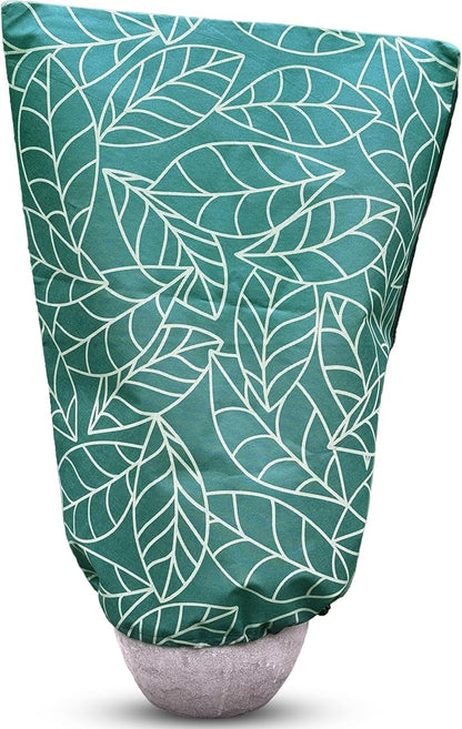 Plant Covers Freeze Protection 24"x32" in 4 Pack | Green Winter Frost Blankets for Outdoor Plants |