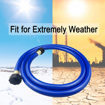 PVC Garden Hose 1/2 Inch, Flexible Water Hose with Male and Female Fittings, No Leaking, Heavy