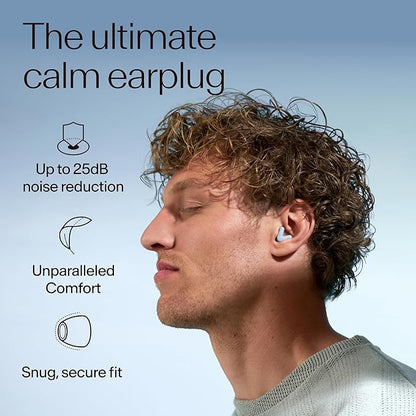 Alpine Silence Earplugs for Sleep, Focus & Travel - V-Shape Snug Fit & Soft Oval Tips – 4 Sizes