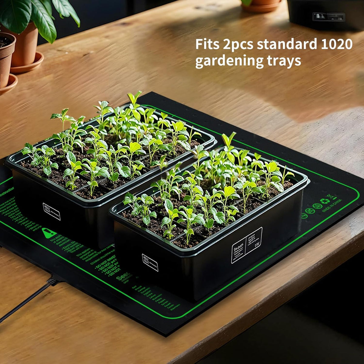 20"x 20" Seedling Heat Mat with Digital Thermostat Combo Set,ETL Certified and Durable Waterproof