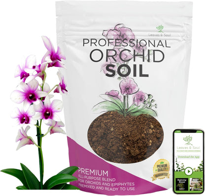 Large Bag Orchid Soil Premium All Purpose Blend | Ready to Use for Orchids, Bromeliads, Epiphytic