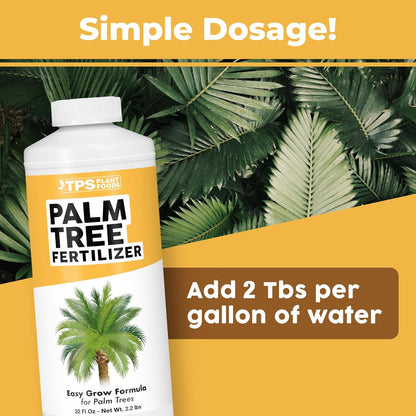Palm Tree Fertilizer for All Palms and Ferns, Liquid Plant Food, 32 oz (1 Quart)