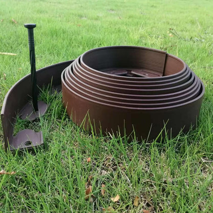 Landscape Edging,20ft Plastic Garden Edging with 20 Stakes,Lawn Edging for Lawn,Yard,Flower Gardens