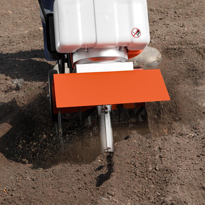 62cc Gas Tiller Cultivator, 10-Inch 2-Cycle Gas Powered Garden Tiller for Heavy Duty Soil