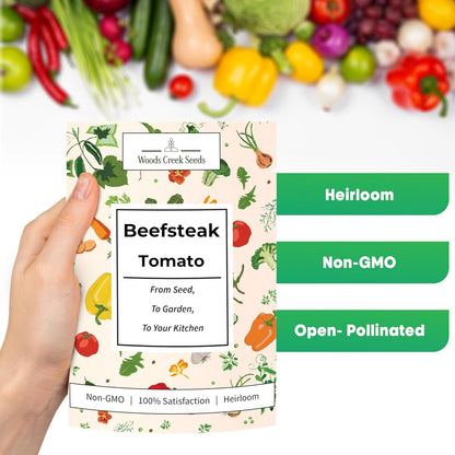 Woods Creek Seeds: Beefsteak Tomato Seeds for Planting - Heirloom Tomato Seeds for Planting