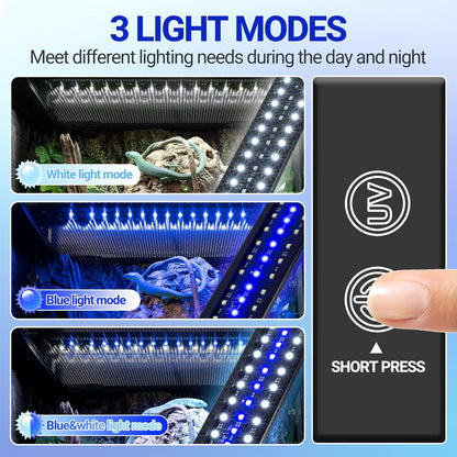 REPTI ZOO UVB Light for Reptile 10.0, 18 inch UVB Reptile Light Bulb with Dimming for Desert Animal