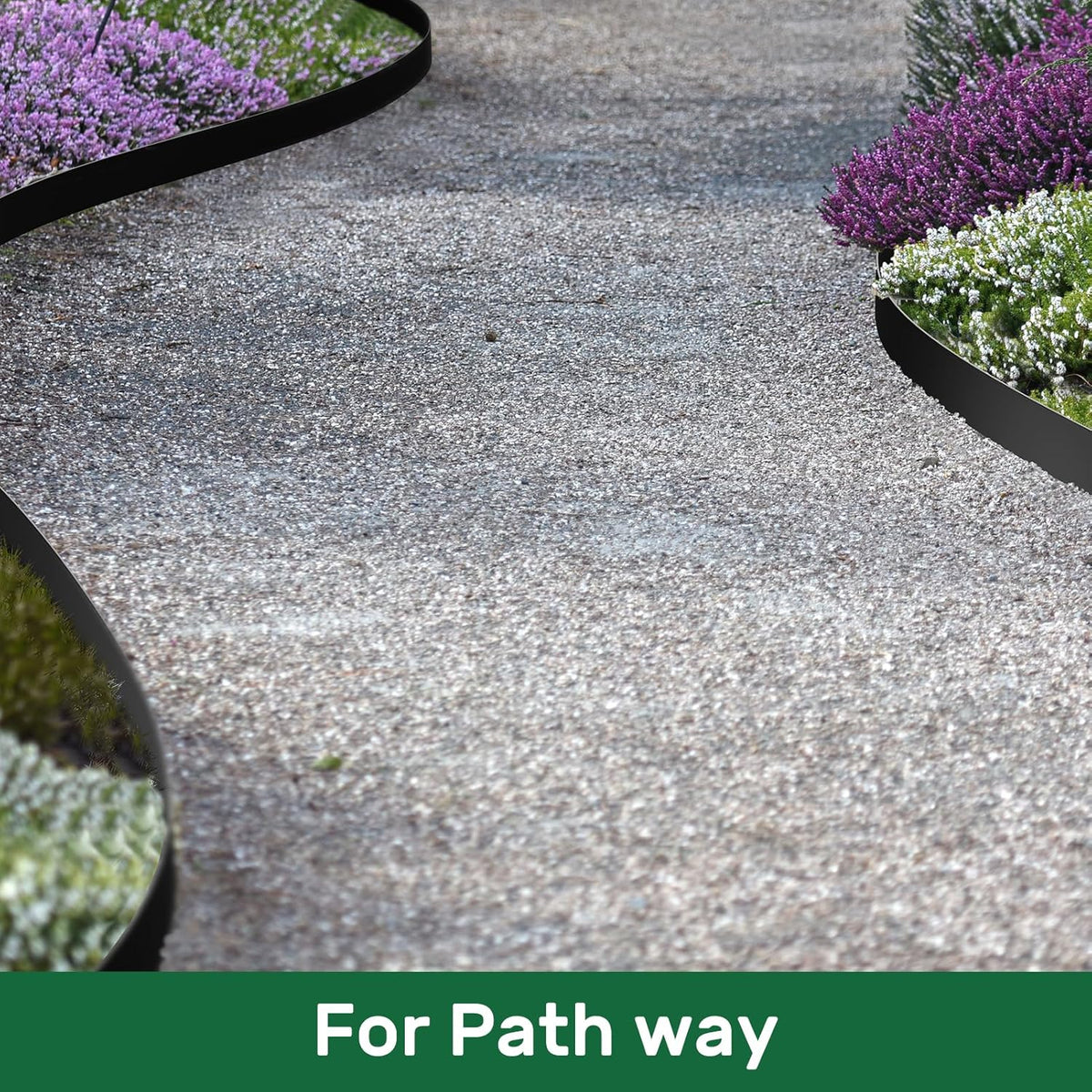 AGTEK Garden Edging 49FT Landscape Edging Kit 3 Inch Height Plastic Garden Border No Dig Lawn