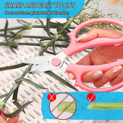 Garden Flower Scissors,3 PCS Stainless Steel Fresh Flower Cutter with Comfortable Grip Handles