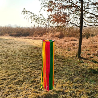 Satin Ribbon Windsock Streamer, Outdoor Decorations for Your Patio, Garden, Yard, Dock and Camper