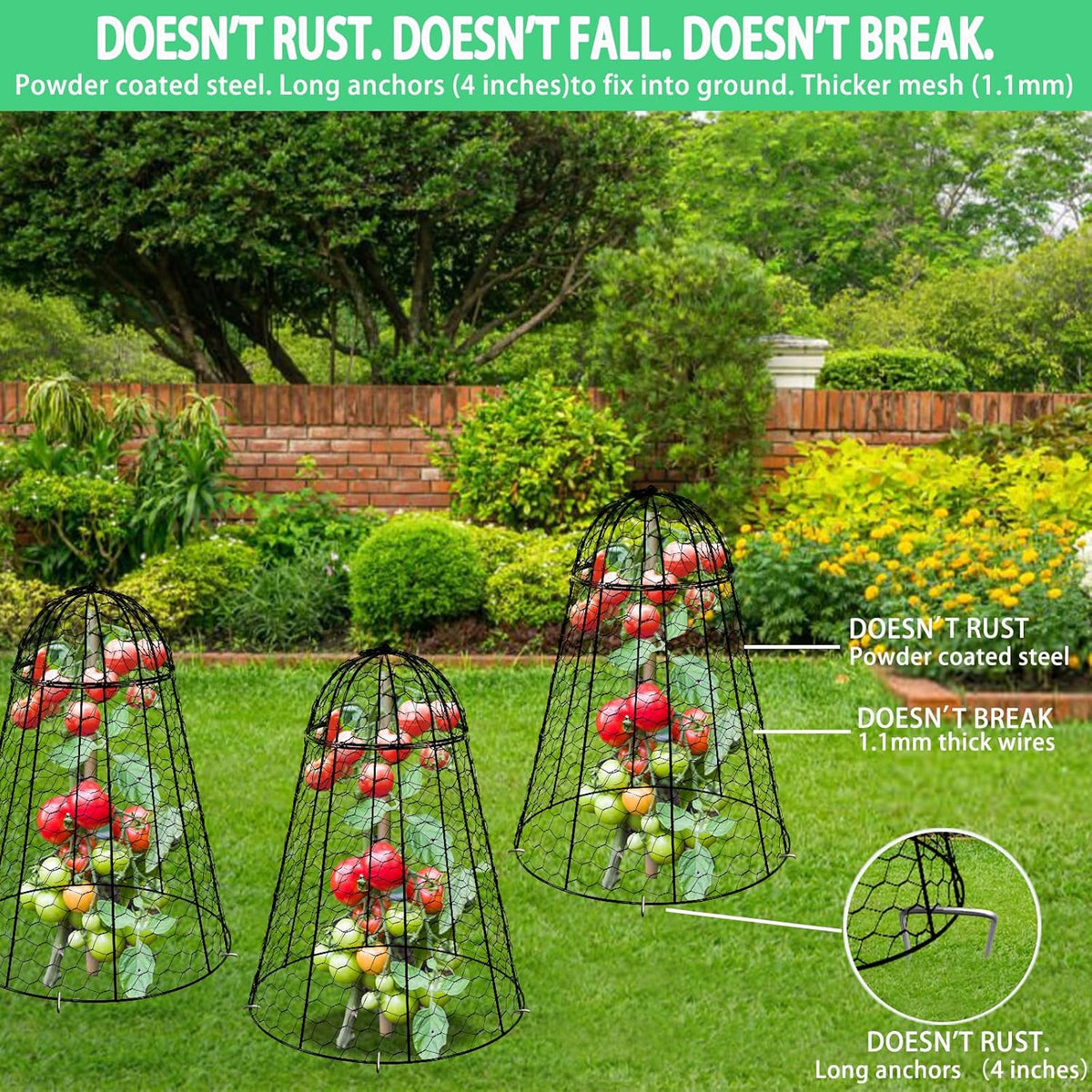 Garden Cloches for Plants Extra Large Sapbontchi Garden Cloche Chicken Wire Cloche for Plants Cages