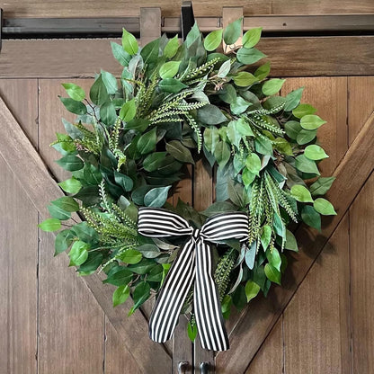 GTIDEA 24PCS Artificial Ficus Leaves Branches Faux Ficus Tree Branches Artificial Greenery Silk