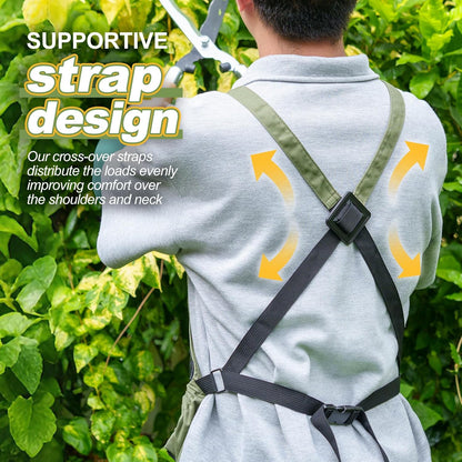 Berry&Bird Harvest Apron, Canvas Gardening Apron with Pockets and Harvesting Pouch Waterproof