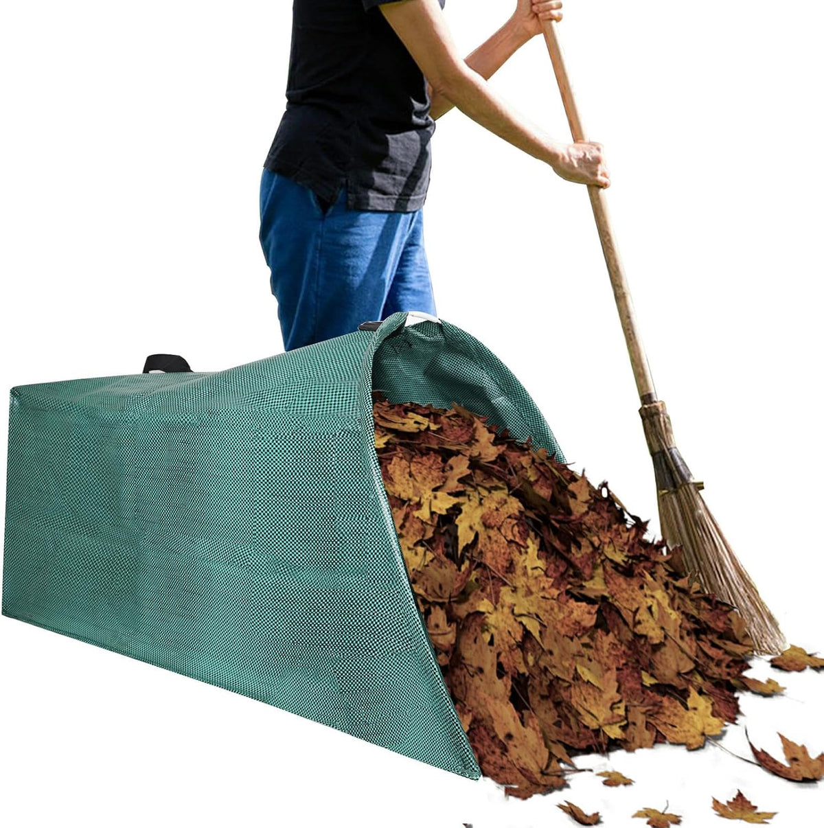 Leaf collector leaf scoop,Foldable yard waste bag,Extra large lawn bags leaf bags,Heavy leaf pick