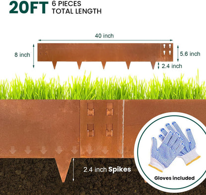 Corten Steel Edging Steel Landscape Edging Metal Garden Edging 8 Inch Metal Landscape Edging