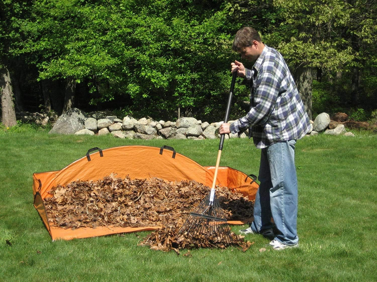 Reusable Cleanup Tarp for Lawns and Gardens - Landscape and Yard Accessories, Rake Leaves and