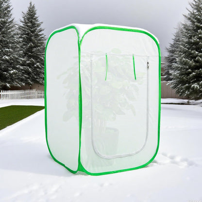 24 x 24 x 36 Inch Pop Up Winter Frost Plant Cover, Gardening Plants Freeze Protection Tent, Warm