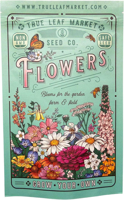 All Annual Wildflower Mix Seed for Planting - 1 Lb ~16,000+ Seeds - 21 Varieties Including