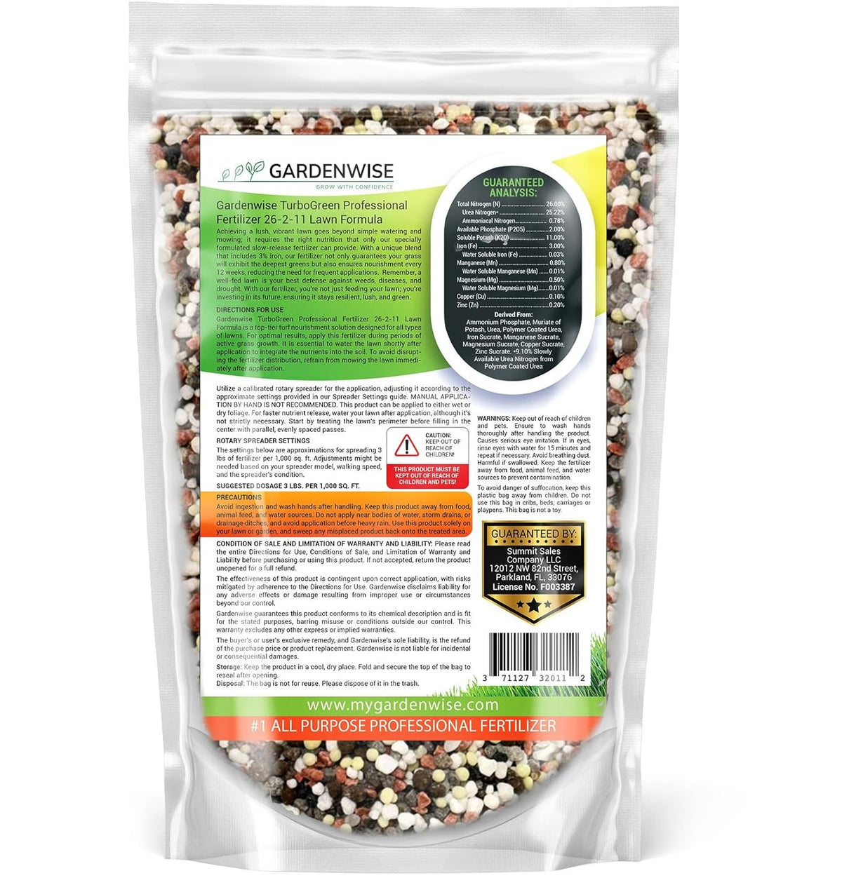 TurboGreen: Premium Lawn Fertilizer with Iron - Advanced Nitrogen & Iron-Rich Formula for Lush