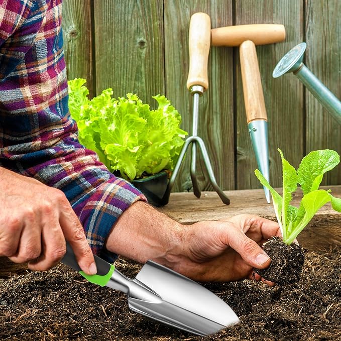 Garden Shovel Aluminum Alloy Heavy Duty Trowel Garden Tool Small Shovels for Digging Metal Hand