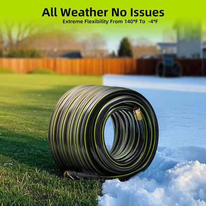 Worth Leader Garden Hose 3/4 in. x 50 ft. -No Kink, Flexible, Leakproof, Male/Female -Heavy Duty