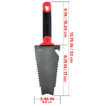 Root Slayer 16011 Heavy Duty Garden Trowel, Red