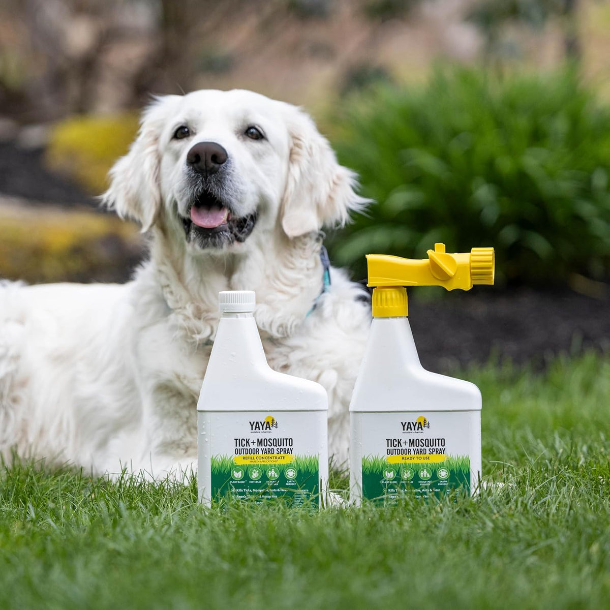 Ready-to-Use Tick + Mosquito Outdoor Yard Spray – Made with Essential Oils, Plant-Derived, Easy