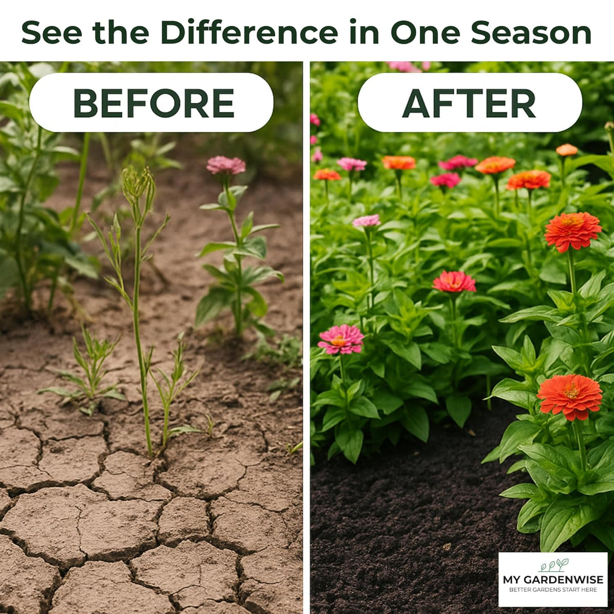 Gypsum for Soil - Calcium for Plants - Gypsum Fertilizer for Gardening, Lawn & Vegetables - Calcium