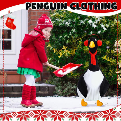 Outus Halloween Penguin Goose Outfits Funny Penguin Porch Goose Outfit 23 Inch Holiday Lawn Plastic
