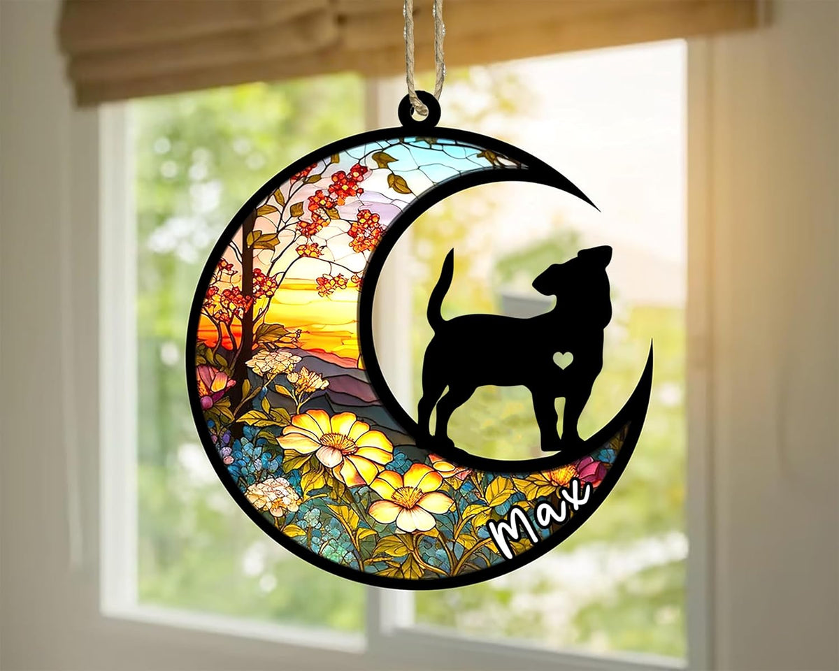 Personalized Dog Memorial, Custom Name Jack Russell Terrier Dog Christmas Ornament with Name