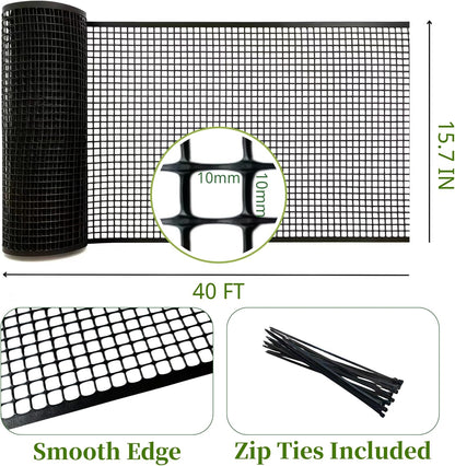 PotatoLife Plastic Wire Mesh Fence, Balcony Fence for Baby and Pets, Safety Fence, Stair Protector