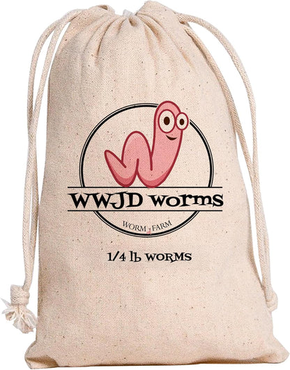 Red Wigglers Composting Worms - 1/4lb Red Worms for Composting Bin, for Plants or Gardening