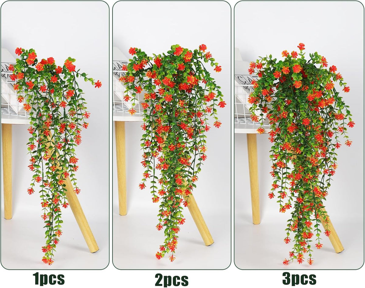Faux Hanging Plants Hanging Greenery Outdoor Artificial Vines for Outdoors Hanging Plants with