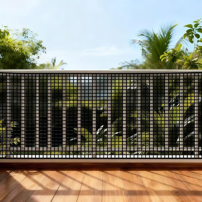 PotatoLife Plastic Wire Mesh Fence, Balcony Fence for Baby and Pets, Safety Fence, Stair Protector