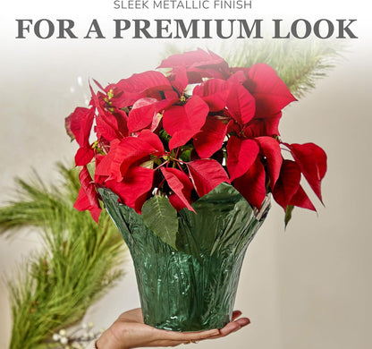 4.5” STD Plant Pot Covers, Decorative Plant Sleeve for Indoor & Outdoor House Plants, Reusable and