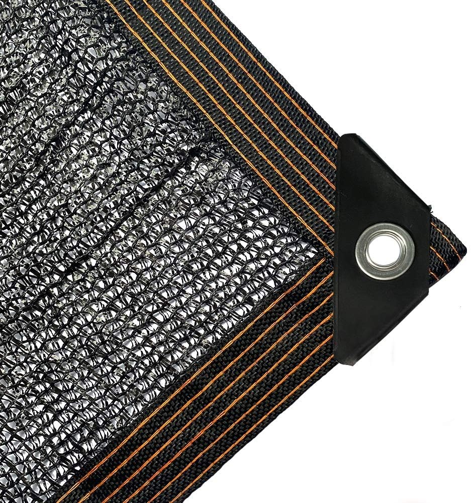winemana 70% Black Shade Cloth, 10 x 20 FT Durable Mesh Tarp with Grommets, Resistant Garden Sun