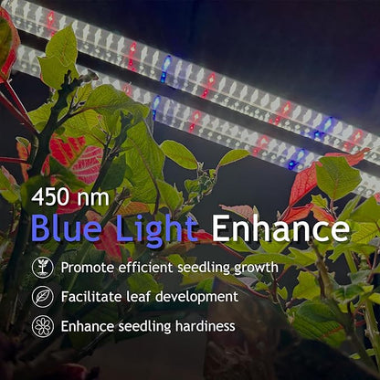 DYMOND BoostGro LED Seed Starter Grow Light Full Spectrum Linkable 5000k Daylight + 660nm Red +