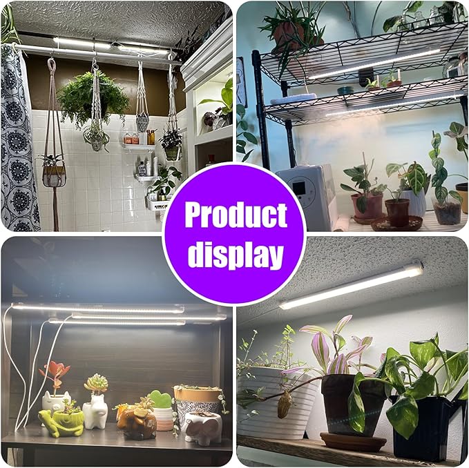 LED Grow Light Strips, Full Spectrum 3500K Plant Growing Lights for Indoor Plants, Plant Lamp for