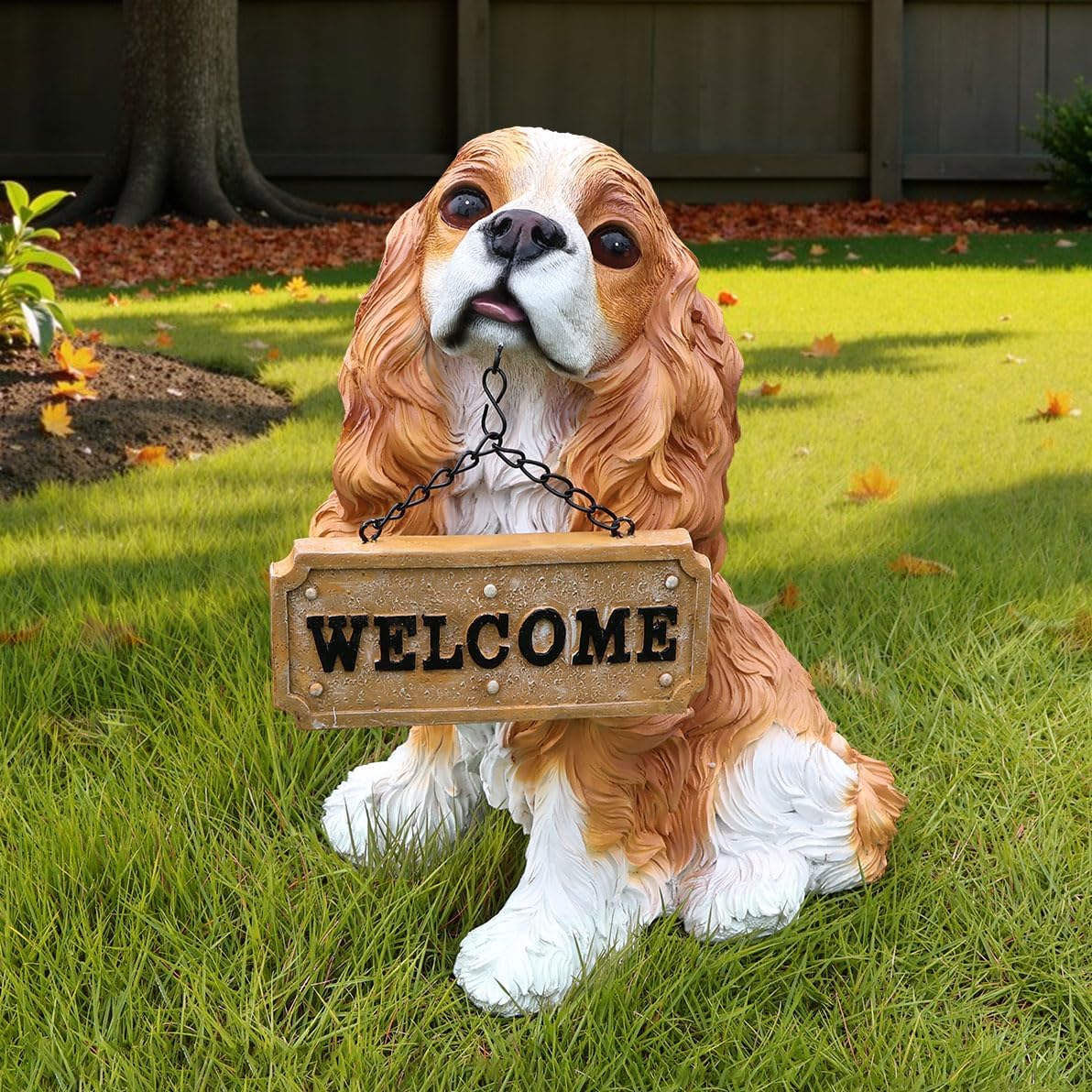 Cavalier King Charles Spaniel Statue Outdoor Decorations – Dog Statues Outdoor Blenheim Cavalier