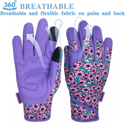 Thorn Proof&Puncture Resistant Gardening Gloves with Grip,Garden Gloves for Women, Leather Work