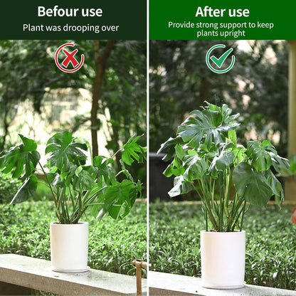 4 Pack Plant Support Stakes, Plant Stakes for Indoor and Outdoor Plants. 28inch Plant Sticks with