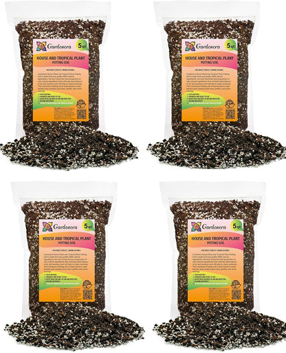 Gardenera House Plant and Tropical Plant Potting Soil - Re-Potting Soil for All Types of Indoor