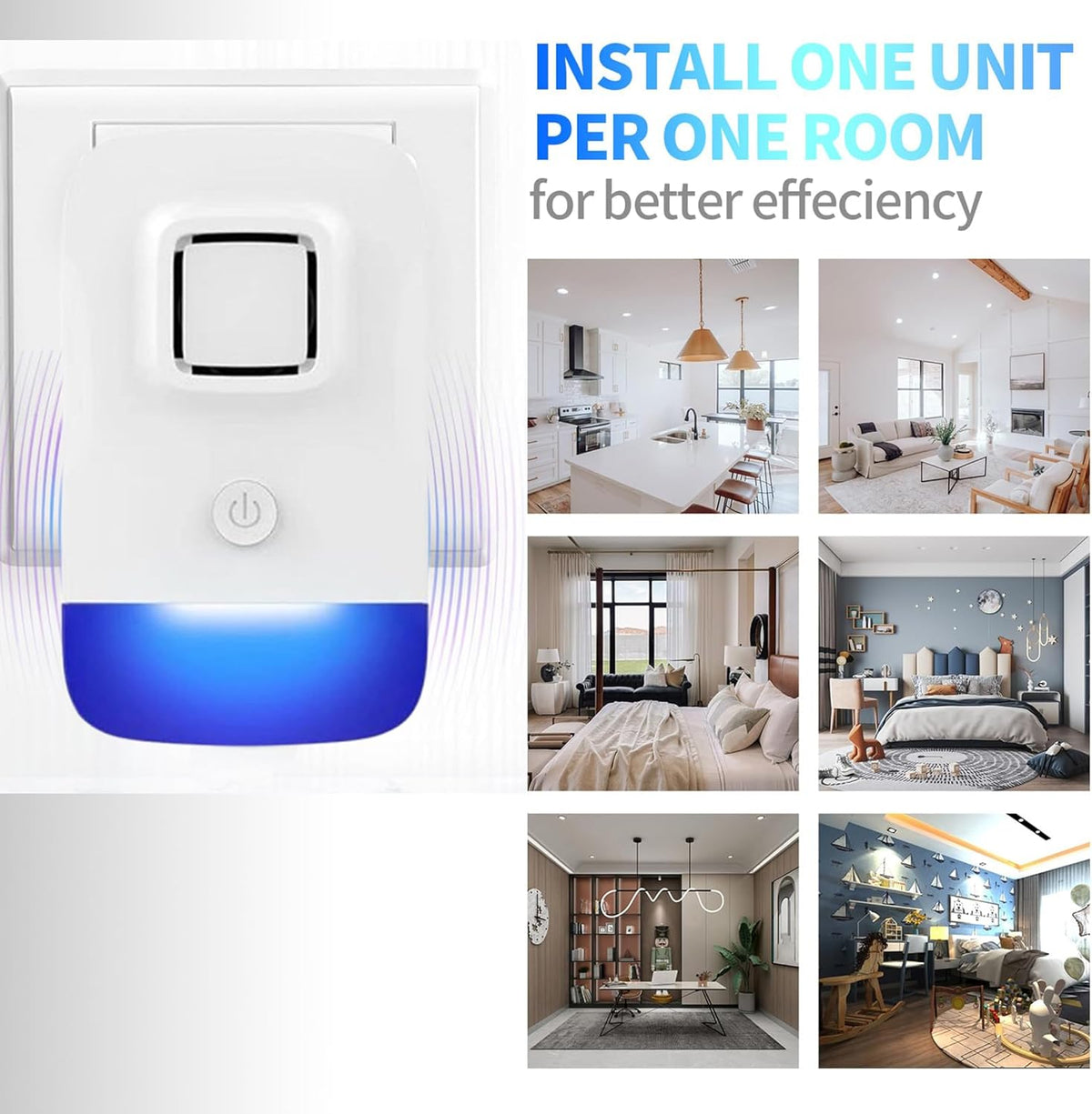 Ultrasonic Pest Control Repeller Plug in, Electronic Rodent Repellent for Indoor Home, Mosquito