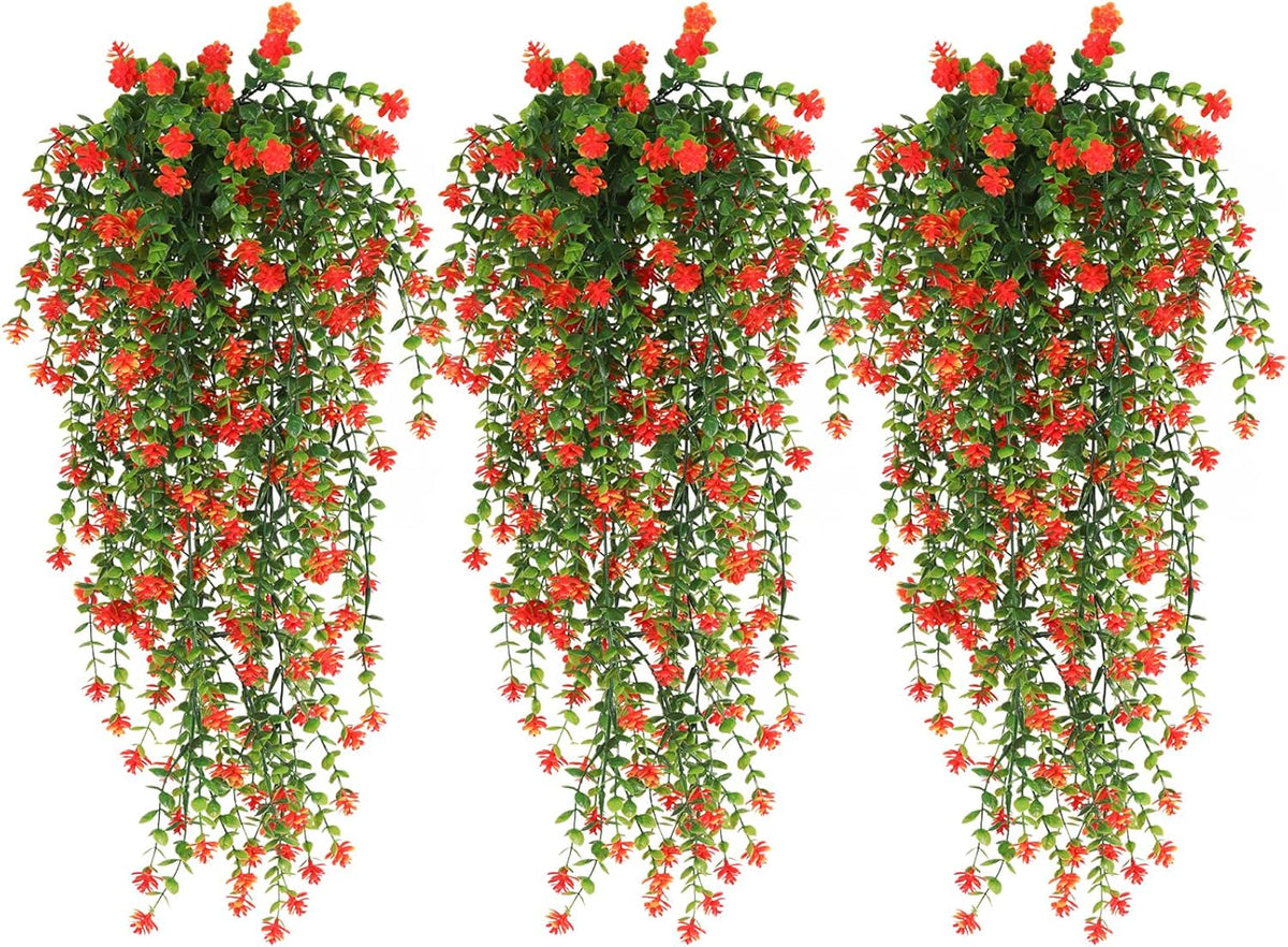 Faux Hanging Plants Hanging Greenery Outdoor Artificial Vines for Outdoors Hanging Plants with