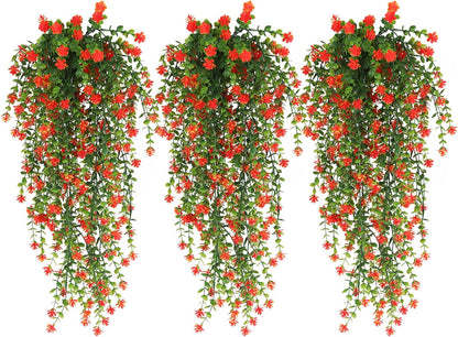 Faux Hanging Plants Hanging Greenery Outdoor Artificial Vines for Outdoors Hanging Plants with