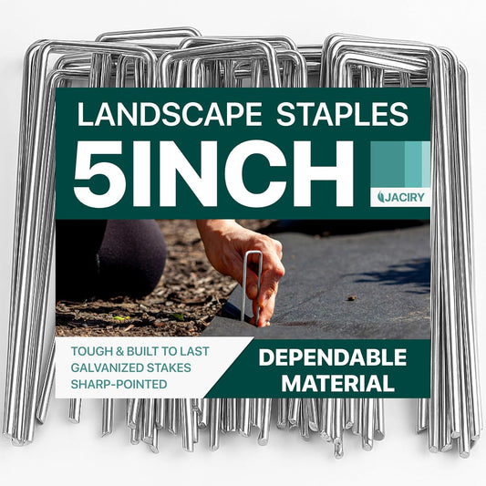 4 Inches Landscape Staples,Galvanized Garden Stakes Yard Stakes Garden Staples Prefect for Weed
